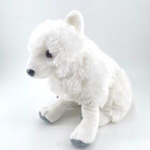 Wild Republic Arctic Fox Plush White 10in Long Tail Realistic Stuffed Animal Toy